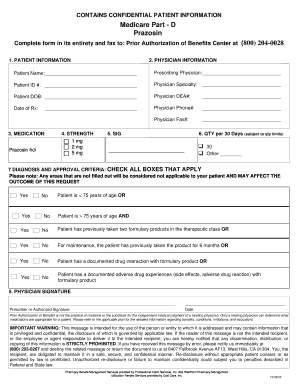 Medicare Part D Prior Authorization Form