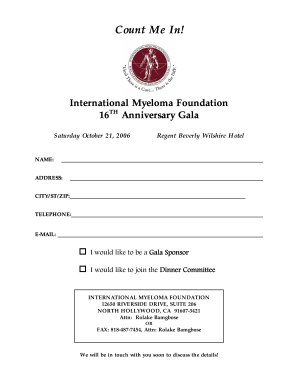 6-2-06 Gala Participation Form Finaldoc - myeloma