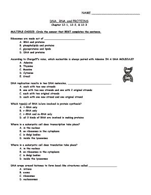 Editable where in a eukaryotic cell does transcription take place - Fill, Print & Download Law ...