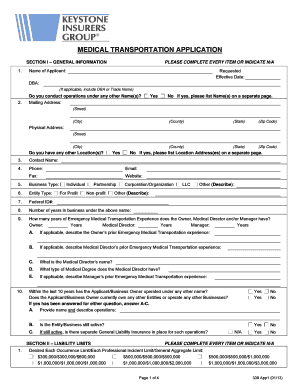 Medical Transportation Application