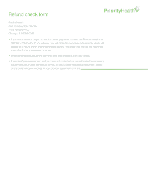 Refund Check Form