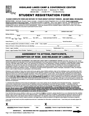 Student Registration Form