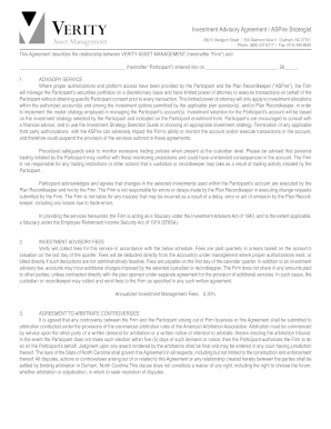 Investment Advisory Agreement