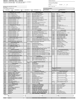 Medical Billing and Coding Form
