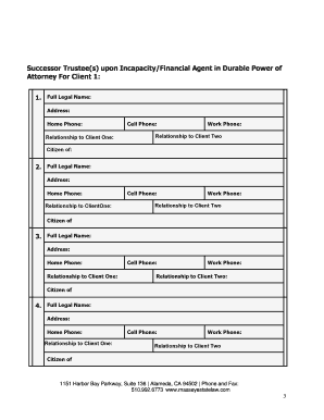 Choosing a Trustee Worksheet