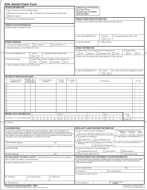 Dental Claim Form