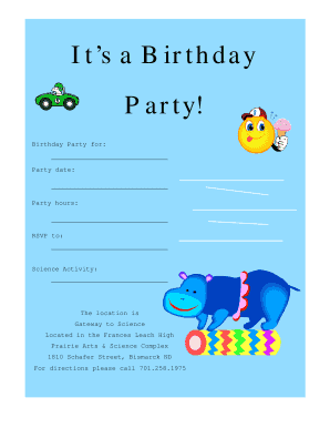 Birthday Party Invitation