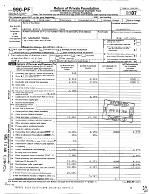 IRS Form 990-PF 2007