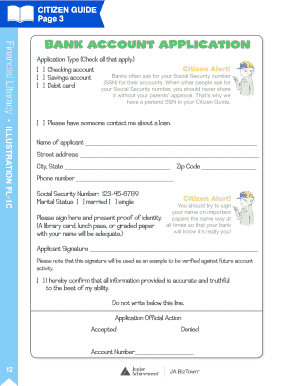 Bank Account Application