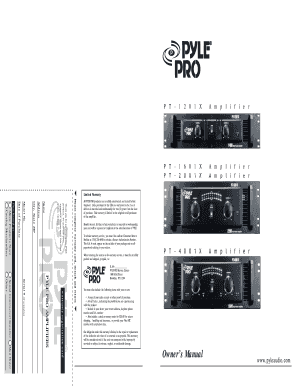 Pyle Pro Amplifier Limited Warranty