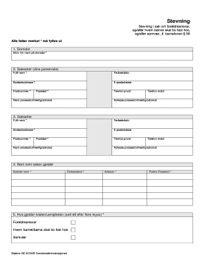 Custody and Visitation Petition