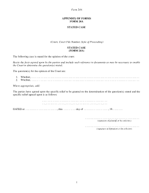 Form 24A Stated Case