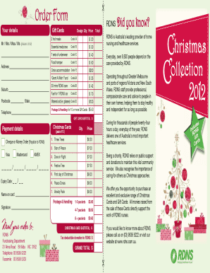 RDNS Gift Card Order Form