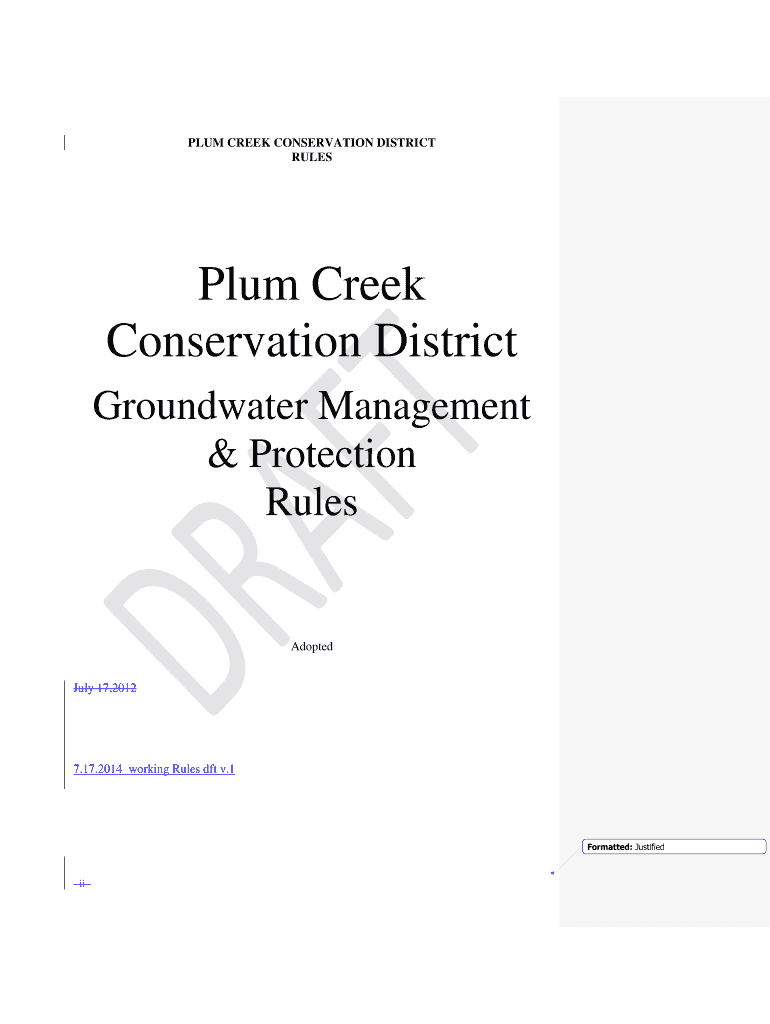 Fillable Online PLUM CREEK CONSERVATION DISTRICT Fax Email Print