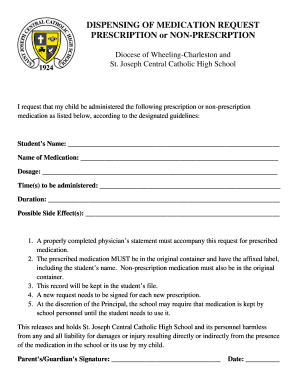 Medication Administration Request Form