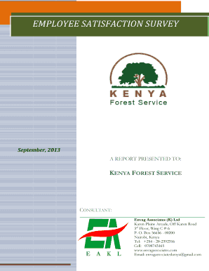 A REPORT PRESENTED TO - kenyaforestservice