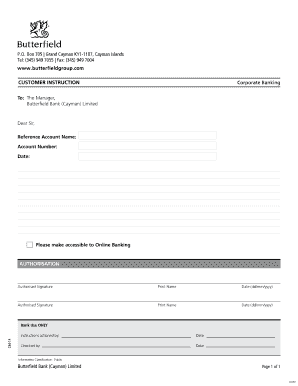 Online Banking Access Authorization Form