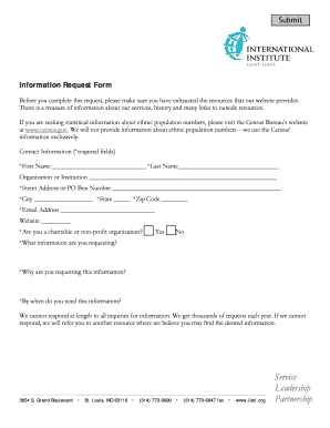 Information Request Form