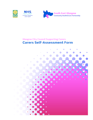 Glasgow Carers Self-Assessment Form