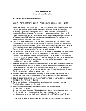 Rugby Canada Accidental Medical Reimbursement Form
