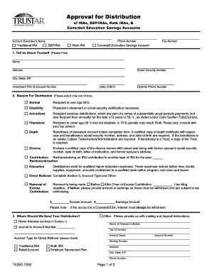 IRA Distribution Request Form