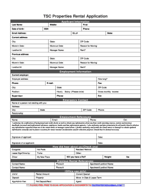 Printable bLease Applicationb - TSC Properties - tscproperties