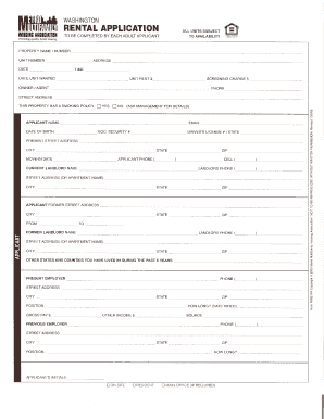 Rental Application Form