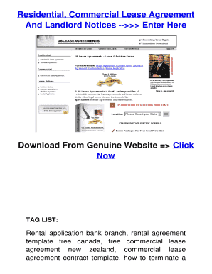 Lease Agreement Contract Sublease agreement Eviction Notice Form and Rental Application - Download Now Product Details