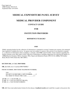 Medical Provider Component Contact Guide