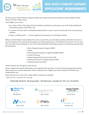 New Jersey Comfort Partners Application