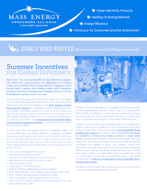 Massachusetts Energy Heating Oil Membership Renewal Form