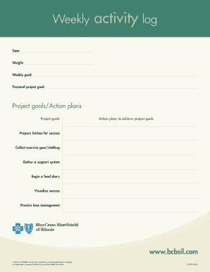 Weekly Activity Log