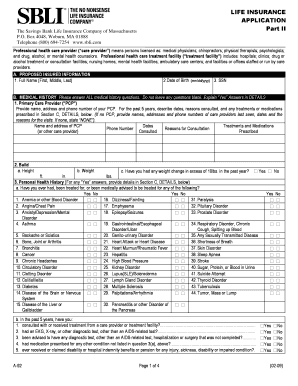 Life Insurance Application Form