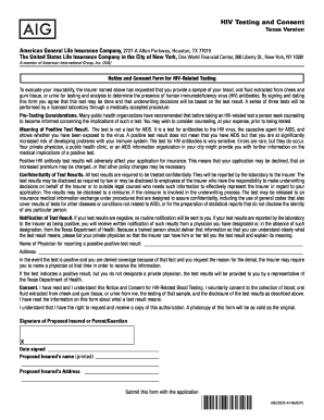 HIV Testing Consent Form
