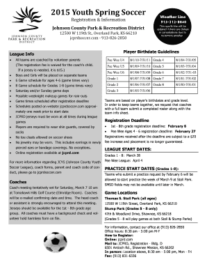 Ihop children's menu prices - 2015 Youth Spring Soccer - Johnson County Recreation Dept