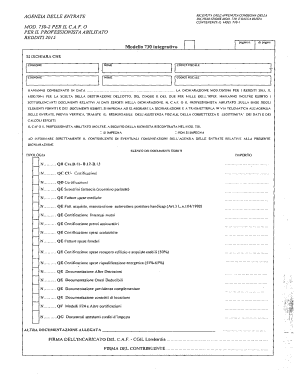 Modello 730 integrativo