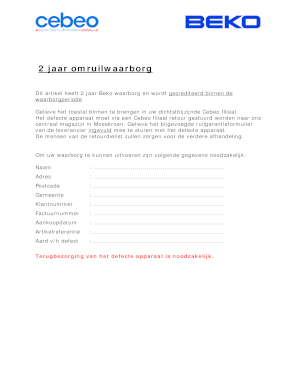 2 jaar omruilwaarborg