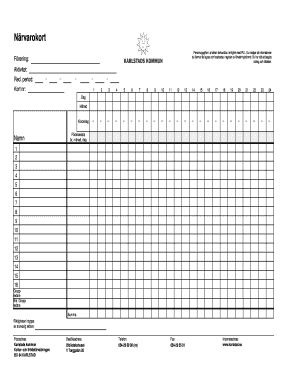 Attendance Card