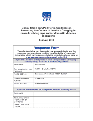 CPS Consultation Response Form