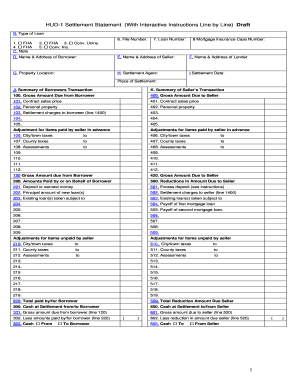HUD-1 Settlement Statement