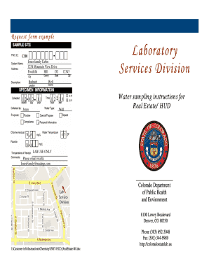 Request for Analytical Services Form