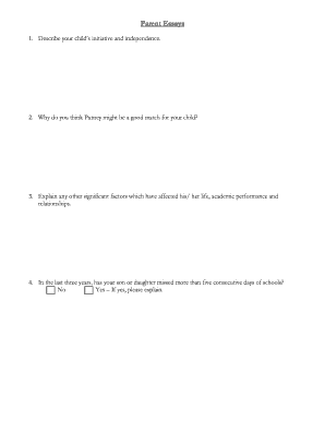 Parent Essays