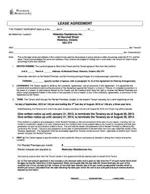 Residential Lease Agreement