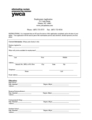 Employment Application Form