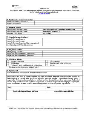 Eger City Tax Collection Authorization Form