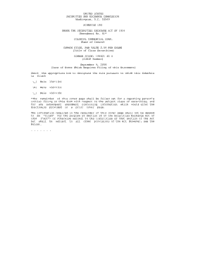 Schedule 13G Filing Form