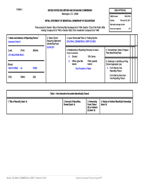 SEC Form 3 Beneficial Ownership