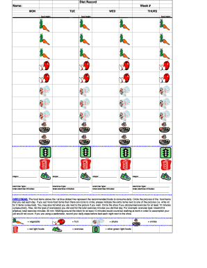 Diet Record Form