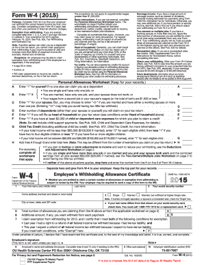 Form W-4 (2015)