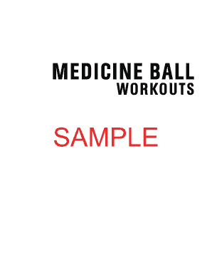 Fillable Online MEDICINE BALL Fax Email Print - pdfFiller